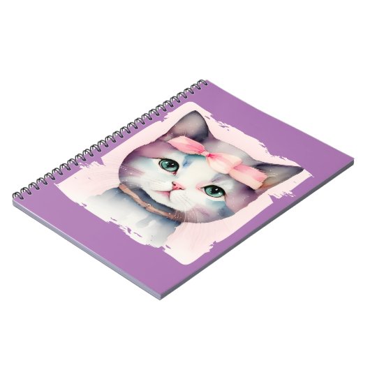 Joli cahier photo en spirale Pretty Kitty avec un  (Côté gauche)