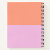 Joli cahier spiralé à motif multi-fleurs mignon (Dos)