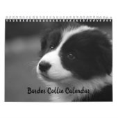 Joli calendrier Collie Dog Bordure (Protection)