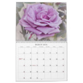 Joli Calendrier Floral Rose (Mar 2026)