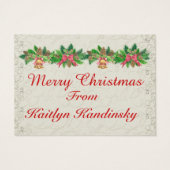 Joli cardinal Carte de visite de boîtier cadeau -  (Dos)