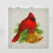 Joli Cardinal Elegance Invitation (Devant / Derrière)