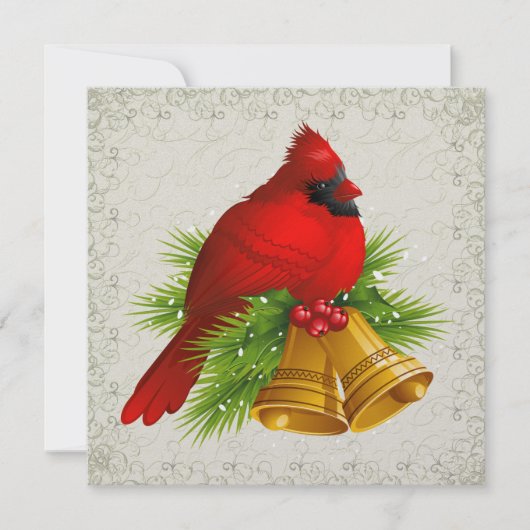Joli Cardinal Elegance Invitation (Devant)