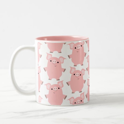 Joli caricatural Pigs Mug (Gauche)