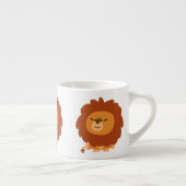 Joli Caricature Lion Espresso Mug (Droite)