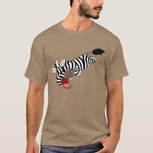 Joli caricature Zebra T-Shirt (Devant)