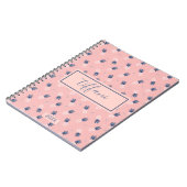 Joli Carnet à Doodle rose ananas (Côté gauche)