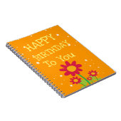 Joli Carnet cadeau d'anniversaire Fleur (Côté Droit)