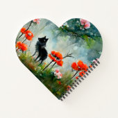 Joli carnet d'animaux sauvages à fleurs (Dos)