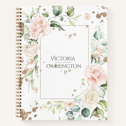 Joli Carnet d'aquarelle or (Devant)