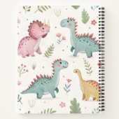 Joli Carnet de dinosaures aquarelle pour enfants (Dos)