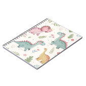 Joli Carnet de dinosaures aquarelle pour enfants (Côté gauche)