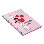 Joli carnet de fille de Baker d'Afro-américain (Côté Droit)