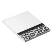 Joli Carnet de fleurs blanches noires (Incliné)