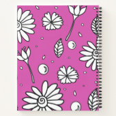 Joli Carnet de fleurs d'été rose (Dos)