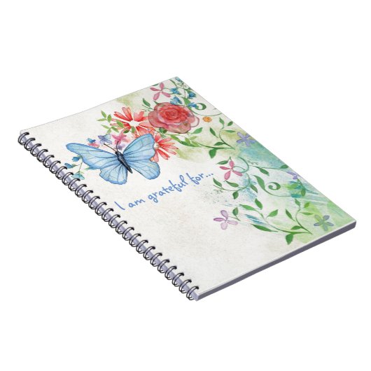 Joli carnet de gratitude de papillon (Côté Droit)