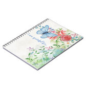 Joli carnet de gratitude de papillon (Côté gauche)