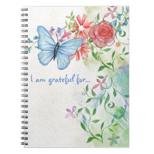 Joli carnet de gratitude de papillon