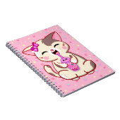 Joli Carnet de lait de fraise rose Kitty (Côté Droit)