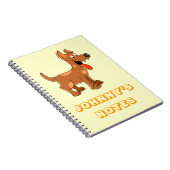 Joli carnet de notes de Cartoon Dog (Côté Droit)