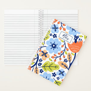 Joli Carnet de notes Motif Floral Coloré