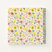 Joli Carnet Floral Personnalisé Recette (Dos)