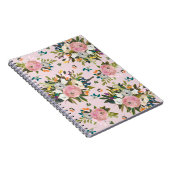 Joli Carnet Floral Rose (Côté Droit)