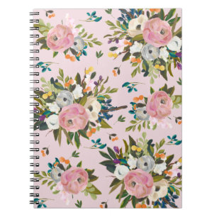 Joli Carnet Floral Rose