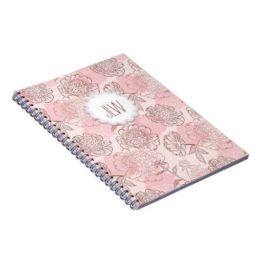 Joli Carnet floral spiral (Côté Droit)
