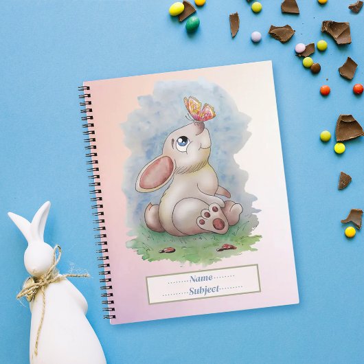 Joli Carnet lapin aquarelle