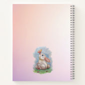Joli Carnet lapin aquarelle (Dos)