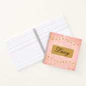 Joli carnet personnalisé girlie (Intérieur)