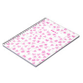 Joli Carnet rose Bourgenvilla (Côté gauche)