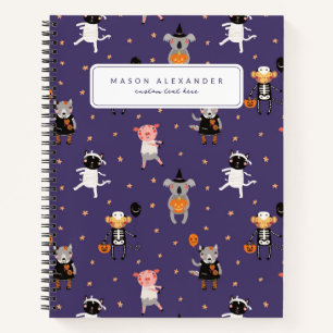 Joli Carnet spiral d'Halloween pour le retour à l'