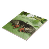 Joli Carreau noir rouge et or papillon (Côté)