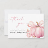 Joli Carte de remerciements de Baby shower Citroui (Devant)