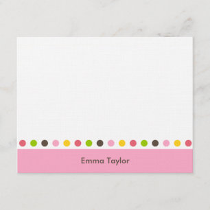 Joli Carte de remerciements de points