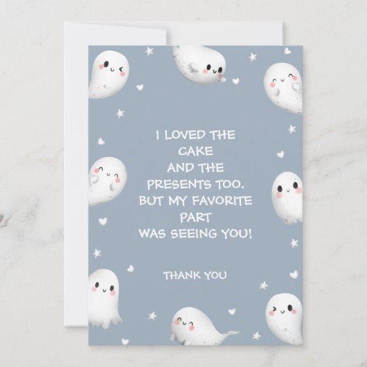 Joli Carte de remerciements d'Halloween Éffrayant (Devant)