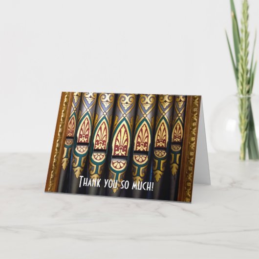 Joli carte de remerciements d'organes (Devant)