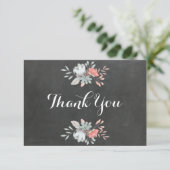 Joli Carte de remerciements plat de tableau floral (Debout devant)