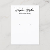 Joli Carte de visite d'affichage de l'oreille blan (Devant)