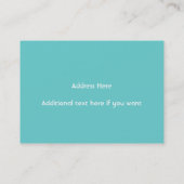 Joli carte de visite de boulangerie de gâteau de (Dos)