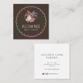 Joli carte de visite de boulangerie sur mesure (Devant / Derrière)