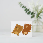 Joli Carte de visite de caricatures facétieuses (Debout devant)