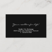 Joli carte de visite de Chambre d'auvent (Dos)