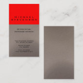 Joli Carte de visite de designer beige rouge clair (Devant / Derrière)