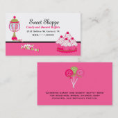 Joli carte de visite de sucrerie et de (Devant / Derrière)