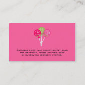 Joli carte de visite de sucrerie et de (Dos)