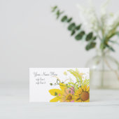 Joli carte de visite de tournesol (Debout devant)