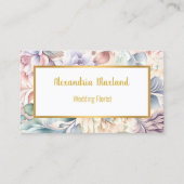 JOLI CARTE DE VISITE FLORAL PRINTEMPS (Devant)